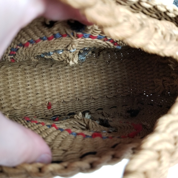 BOHEMIAN RAFFIA HANDMADE STYLE WOVEN HANDBAG - Picture 7 of 7